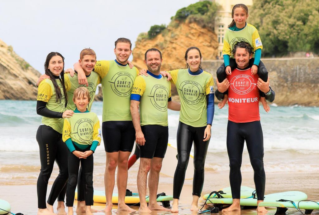 Ecole de Surf à Biarritz | Groupes de huit élèves